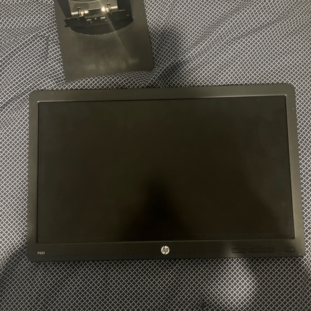 HP Black and Gray Monitor - Stylish Display